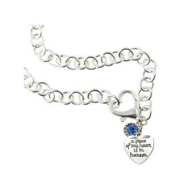 Memorial JewelryMemorial NecklaceA Piece of my Heart is in HeavenMissing Loved Ones JewelryNecklaceRemembrance Jewelry